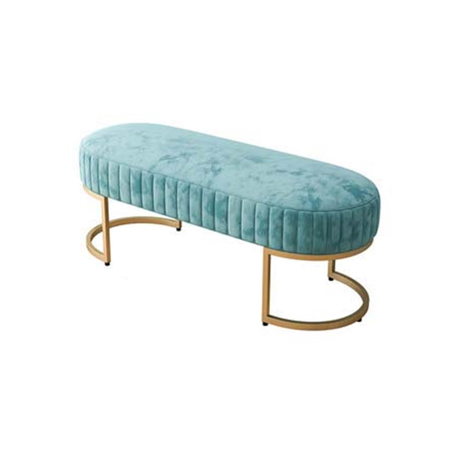 Banc de bout de lit capitonné en velours pour une ambiance cosy et douce