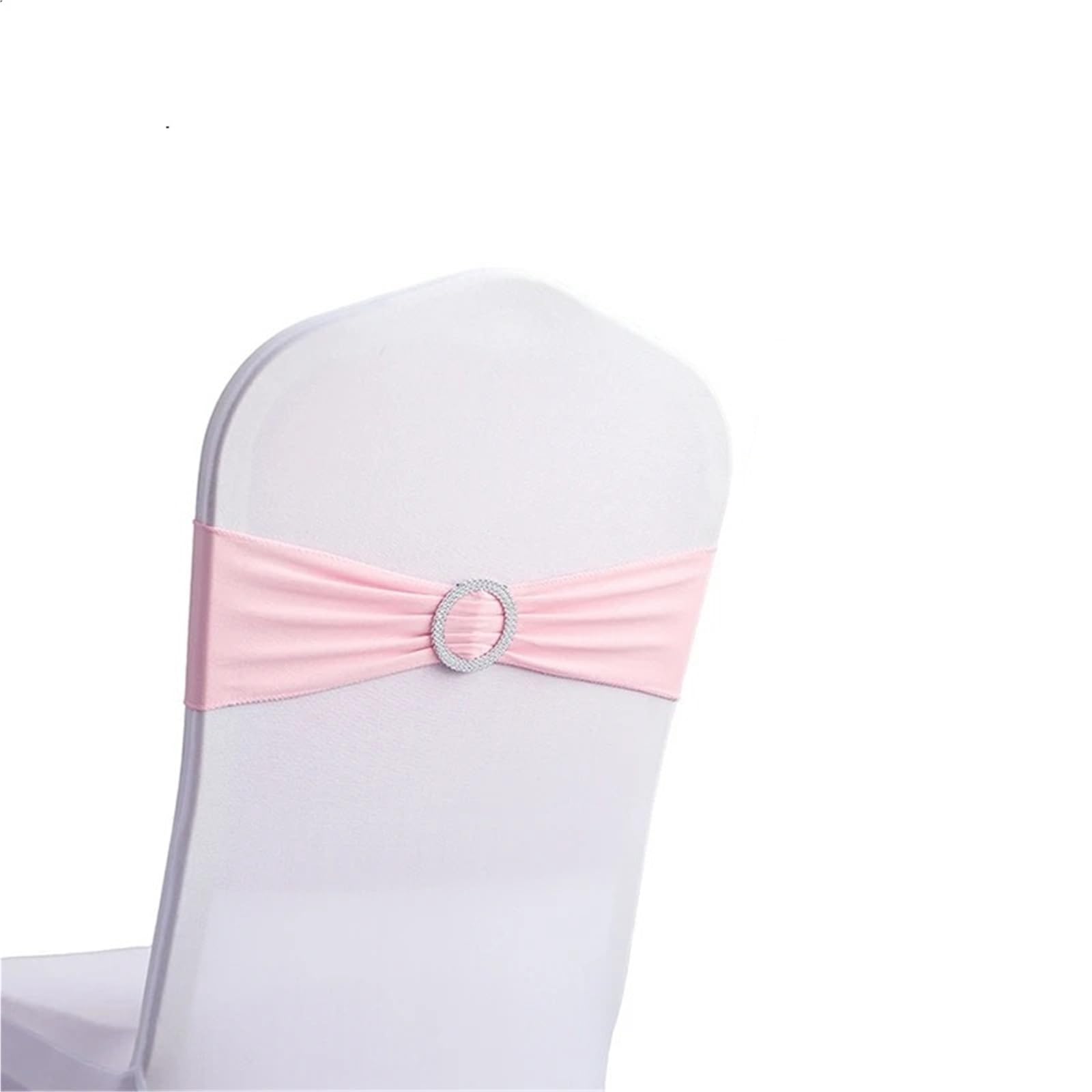 YGSGJSP Chair Sashes 100/50/10pcs Elastic Chair Knot Wedding Decoration Buckle Sashes Back Cover Mariage Hotel Home Seat Elegant Ribbon Decors for Wedding(Pink,50pcs)