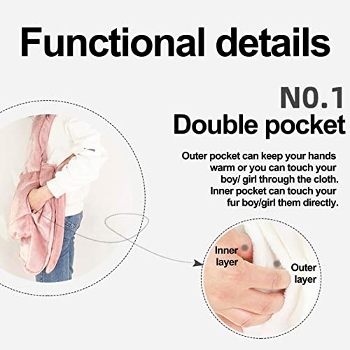 Baú Para Transporte De Gatos Para Cães Pequenos - Algodão Respirável Macio Premium - Com Bolso Para