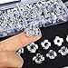 OwnMy T-Nuts 90Pcs Zinc Plated Steel Blind Nuts Four Claws Nut Threaded Insert 4 Pronged Tee Nuts Assortment for Wood, Rock Climbing Holds, Cabinetry, Furniture - 5 Sizes are M3 M4 M5 M6 M8