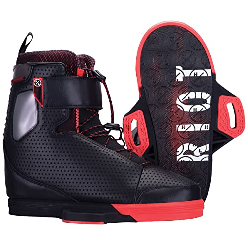 Hyperlite Riot Mens Wakeboard Bindings Black/Red (13-14)
