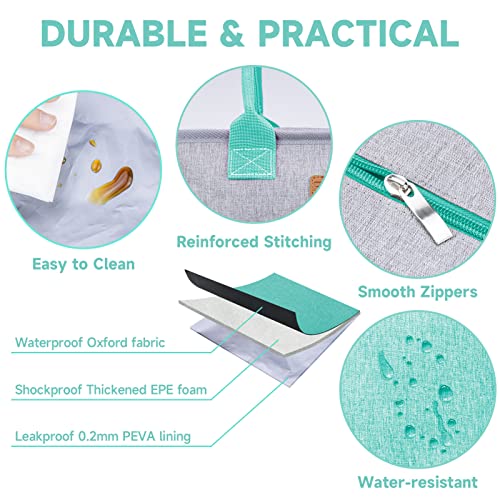 Fithome Insulated Reusable Lunch Bag For Women/Men, Adult Thermal Tote Lunch Bag With Adjustable Crossbody Strap, Portable Leakproof Cooler Bags For Work/Picnic/Travel #TOP2