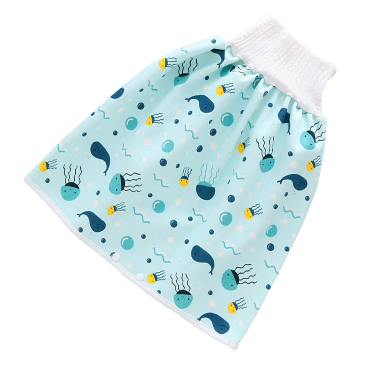 GALPADA Reusable Diaper Skirt Shorts High Waist Training Skirt for Potty Training and Breathable for Ages Prevents Diaper Blue