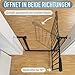 ib style Treppenschutzgitter Berrin - Türschutzgitter für Babys, Ohne Bohren, Gittertür, Tuergitter für Kinder, Schwarz, Breite: 140-150 cm