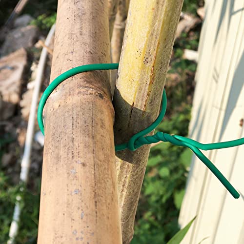 Soft Plant Wire, 49.2 Ft Reusable Rubber Twist Ties Heavy Duty Garden Wire For Plants, Soft Twist Plant Tie To Support Plant Vines, Stems & Stalks And For Home Organization (49.2 Feet/15 Meters) #TOP4