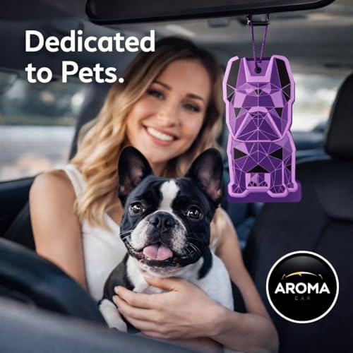Image of Aroma Car Perfume Hanging Car Air Freshener, Geo Dog Mukhalat (Pack of 3)