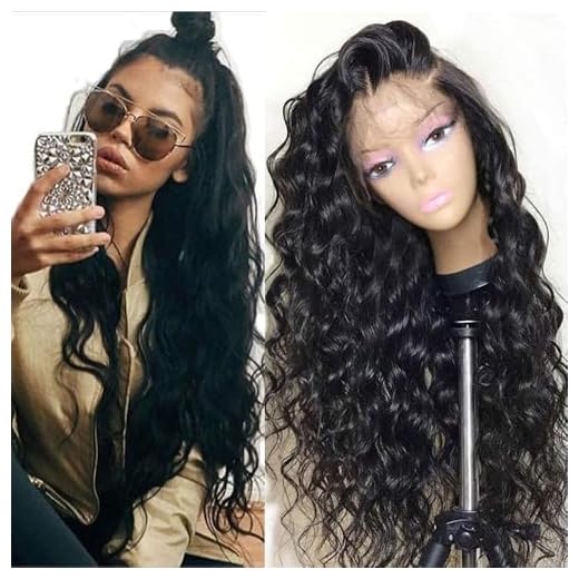 SISIFIRE Deep Wave Lace Front Wigs 13x4 Body Wave Lace Front Wigs for Women Synthetic HD Lace Front Wig Pre Plucked Natural Hairline Glueless Frontal Wigs for Women