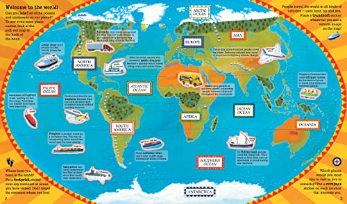 World Atlas Sticker Book (Barefoot Books): 1 (Barefoot Sticker Books) – vue 2