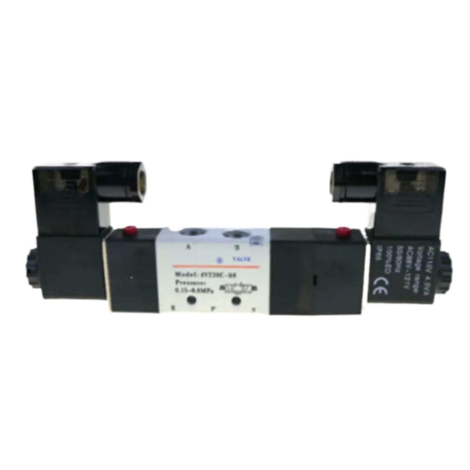 Électrovanne pneumatique 12V distributeur 5 voies 3 positions double bobine 1/4