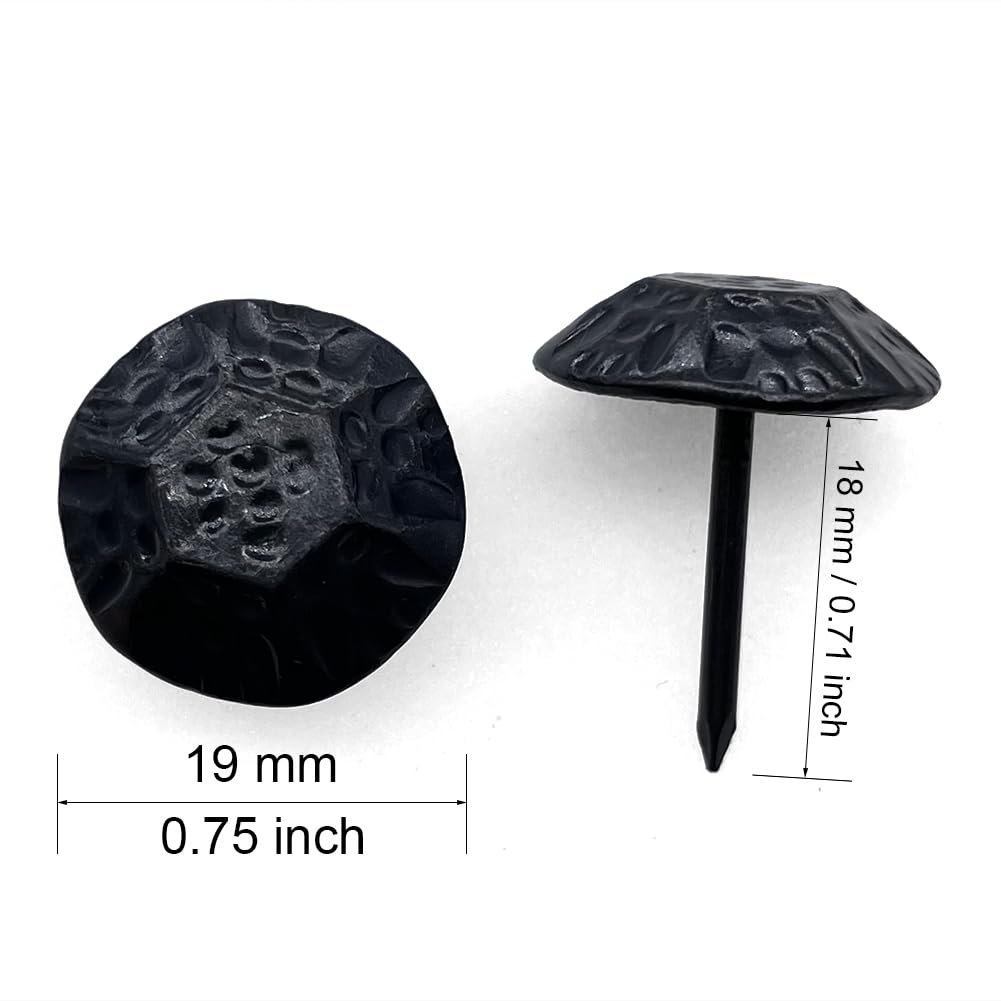 Let's Decorate 100PCS Upholstery Tacks, Decorative Tacks for Sofa Furniture Metal Thumb Tacks - Image 3