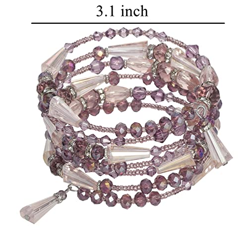 Bracelet bohème multicouche de perles, création artisanale COIRIS - 6