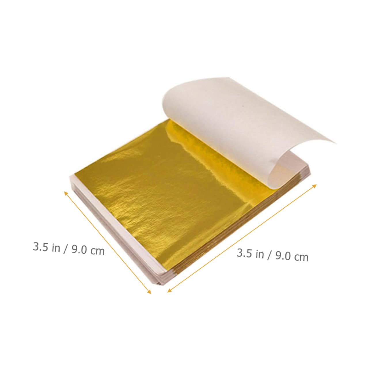 Housoutil 3 Ensembles Or Imitation De Dorées pour Artisanat Et Décoration DIY pour Peinture Éclatantes Et Décorations Élégantes 300 Feuilles*3