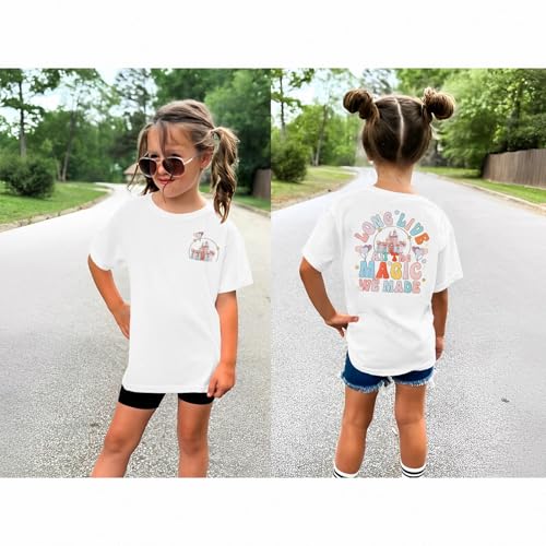Image of GLIGLITTR Girl Magical Shirt Magic Kingdom Shirt Long Live All The Magic We Made Tshirt Holiday Castle Family Vacation Outfit
