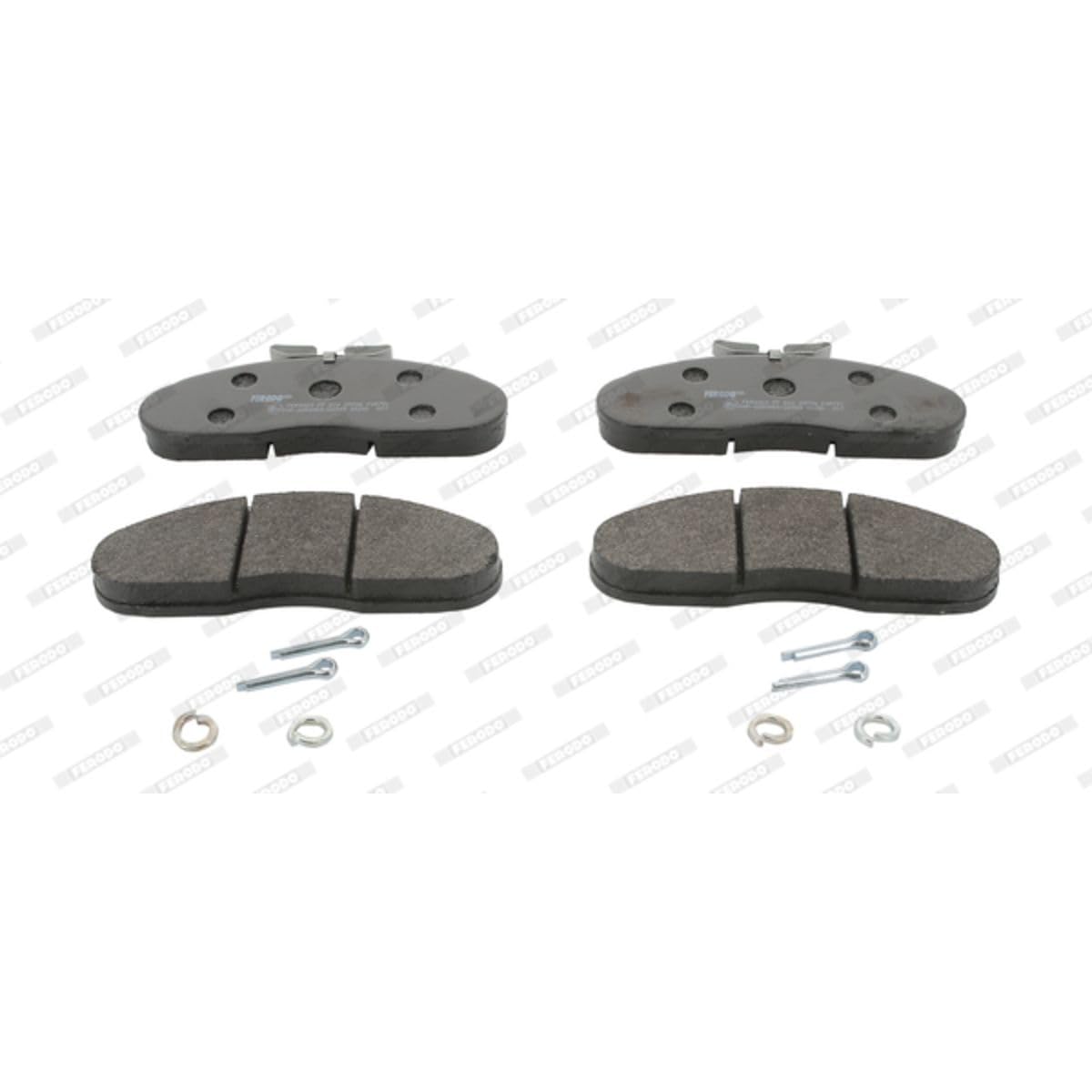 FERODO Juego de pastillas de freno Delantero no preparado para indicador de desgaste con accesorios FVR791 Juego de pastillas de freno Compatible con RENAULT Trafic 1 Bus T5, T6, T7, RENAULT TRUCKS