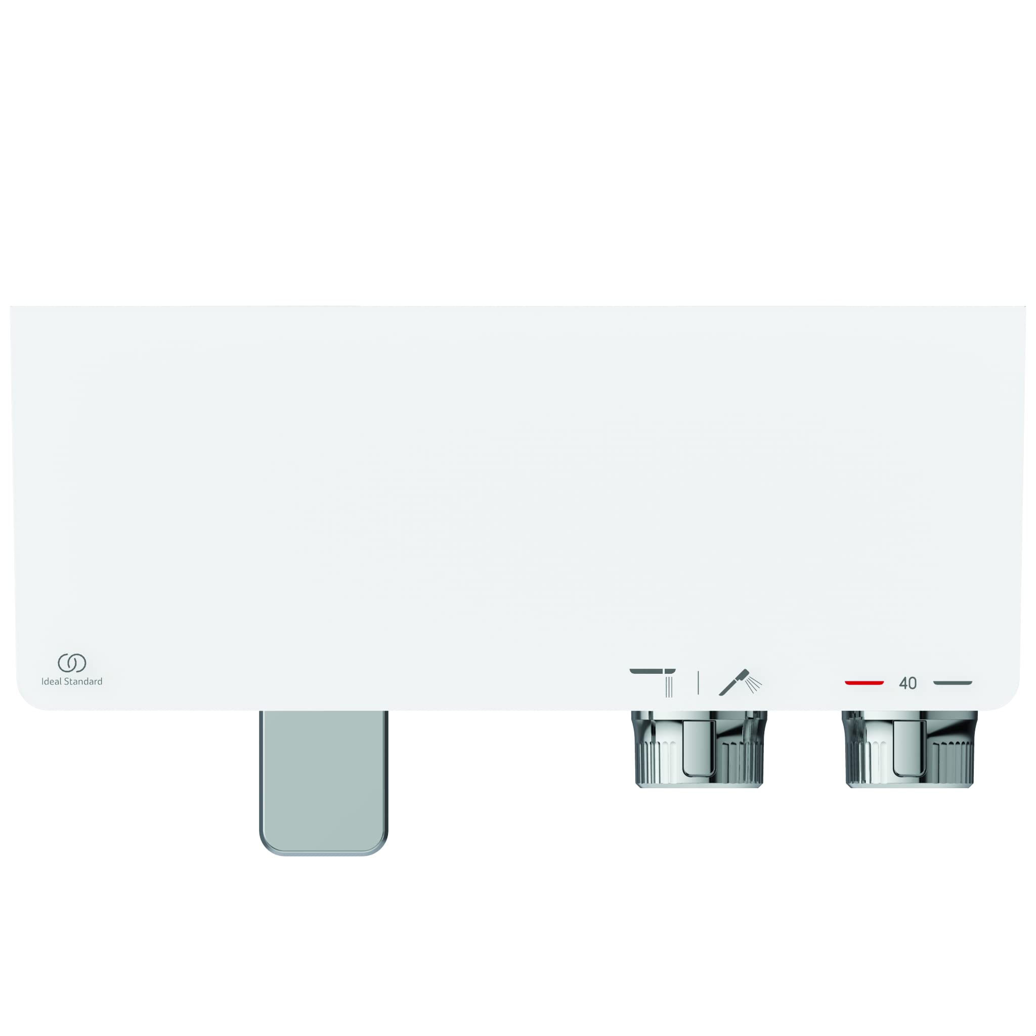 Ideal Standard Termostatyczna bateria prysznicowa i wanna z półką CERATHERM S200 do montażu ściennego chrom A7330AA