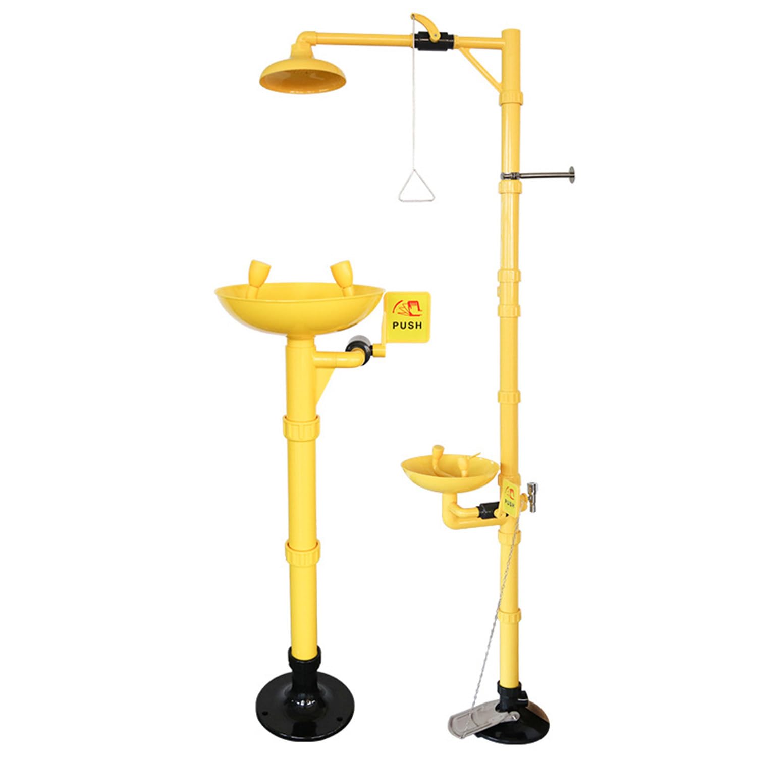 HTDRE Emergency Eyewash Station, Faucet Mounted Eye Wash Station for Lab, Machinery, Building Safety