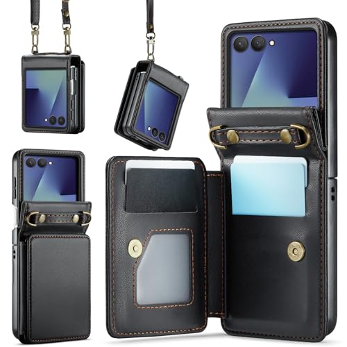 Coque portefeuille Galaxy Z Flip 7 anti-RFID pour protéger vos cartes de crédit