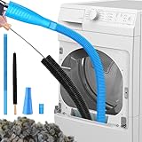 2-teiliges Trocknerentlüftungsreiniger-Set, Universal-Vakuumschlauchaufsatz und Fusselbürste, kompatibel mit allen Staubsaugern, entfernt effizient Fusseln und Schmutz