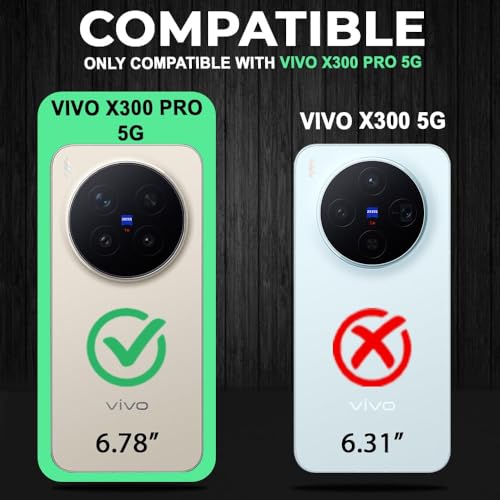 Image of AESTMO Back Case Cover for Vivo X300 Pro 5G | Magnetic Case with Built-in Metal Ring | Compatible with MagSafe Accessories | Shockproof Hybrid (PC + TPU) (Blue)