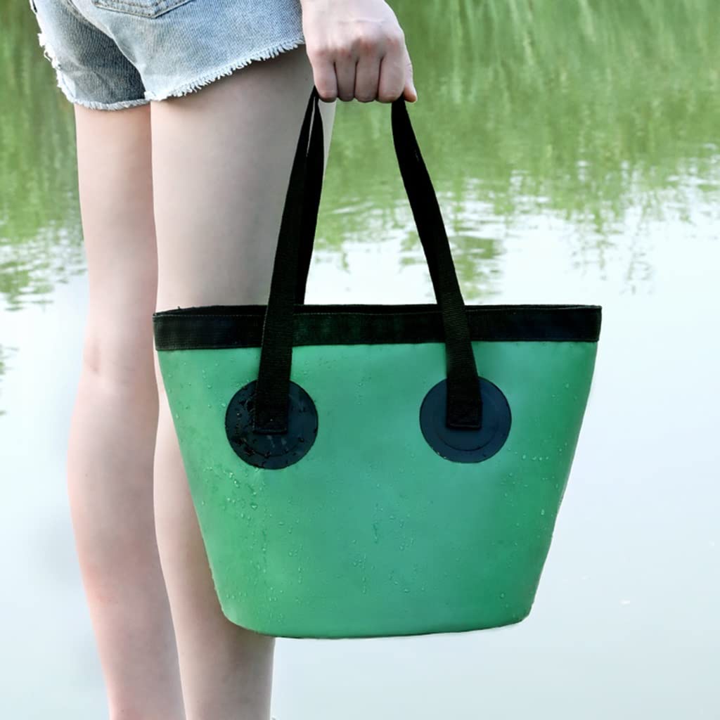 SERBATOIO ACQUA PIEGHEVOLE 20L con coni - Cubo portatile per campeggio SERBATOIO ACQUA PIEGHEVOLE 20L con coni - Cubo portatile per campeggio