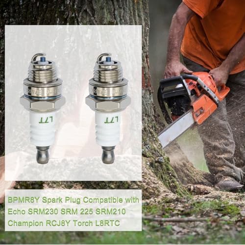 2-Pack BPM8Y Spark Plugs for NGK BPM8Y BPMR8Y, BPMR8Y Spark Plug Compatible with Echo SRM230 SRM 225 SRM210 Champion RCJ8Y Torch L8RTC, BPMR7A L7T Spark Plug Replaces for Echo A425000000 - 4