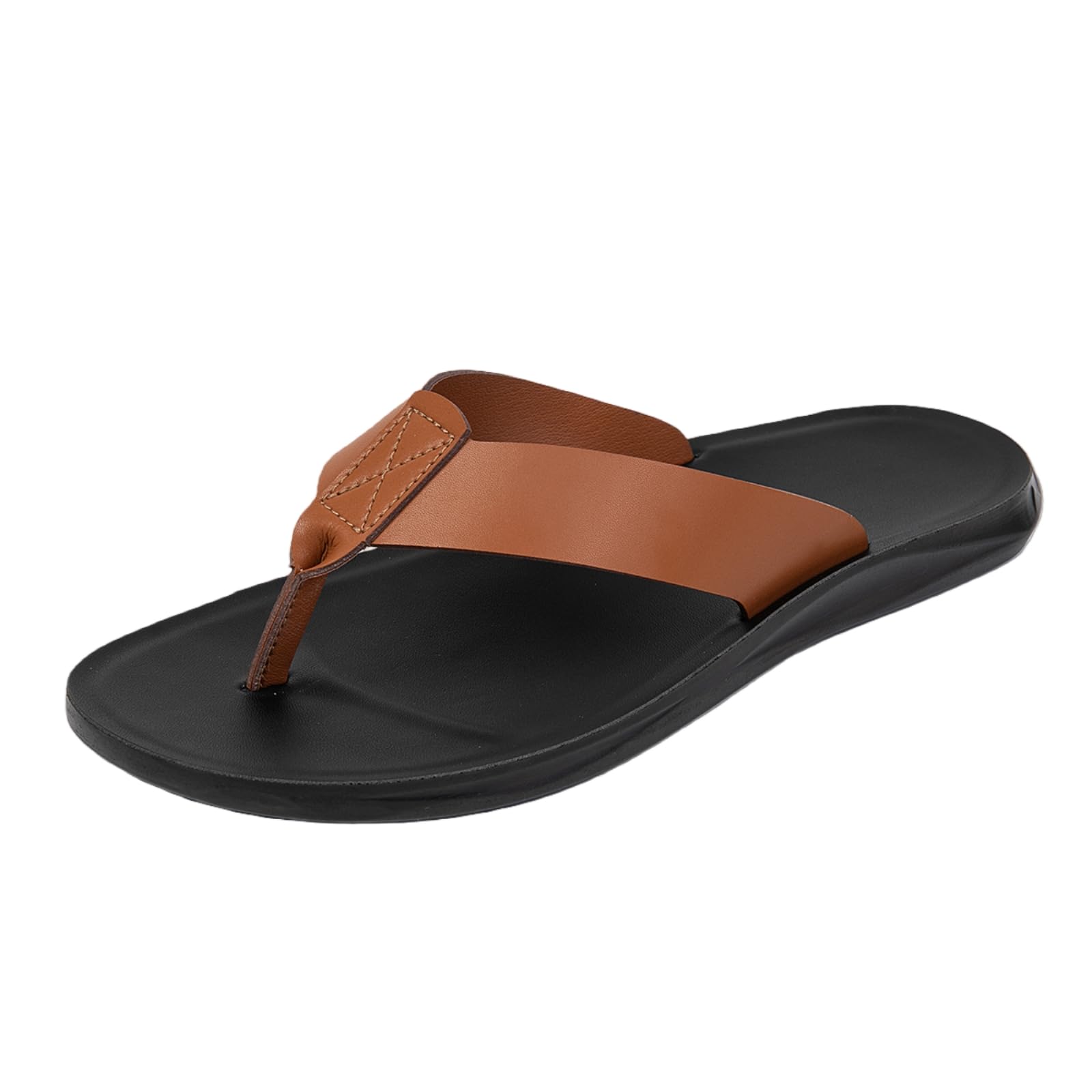 Chanclas Sandalias Deslizables Cómodas Antideslizantes para Hombres De Ocio Hombres-Yellow Brown-39