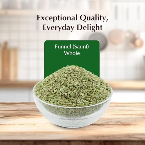 Image of Amazon Brand - Vedaka Fennel Whole | 200 G | Saunf | No Added Colours or Preservatives