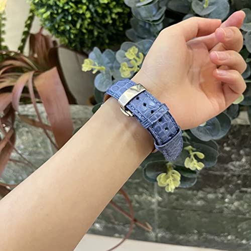 MUENShop Compatible with Apple Watch Alligator Strap 49mm 45mm 44mm 40mm 41mm Real Crocodile Replacement Band for iWatch Series 9 8 7 6 5 4 SE,Ultra/Ultra 2 - Image 4