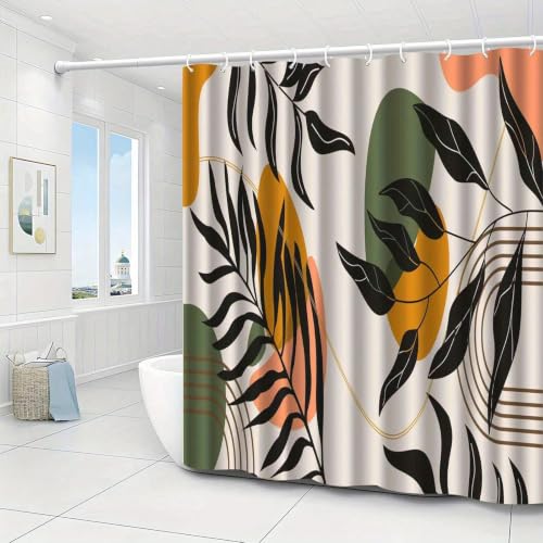 Rideau de douche géométrique bohème textile haut de gamme pour douche 120x175