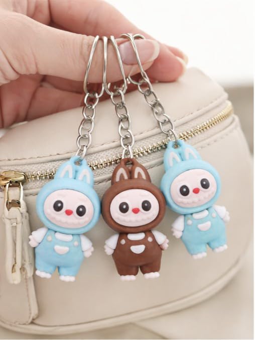Image of Cartoon Character Keyrings Keychains for Kids Birthday Return Gifts for Boys /Girls (Set of 12)