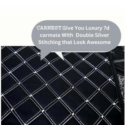 Image of FAM Enterprises Car Foot Mats Universal Non-Slip 7D Leather Car Floor Mats Compatible for Mahindra XEV 9S | Waterproof & Washable | Standard Size | Color - Black
