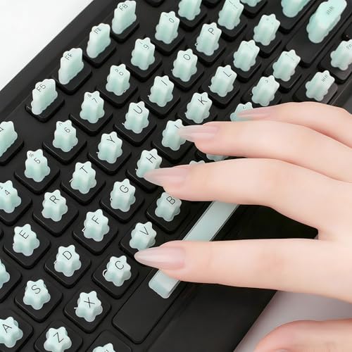 Calcomanías para teclado para mujer con uñas largas que protegen la laptop en casa 4