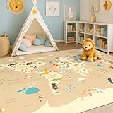 Washable Kids Rug for Playroom – 5x7 Toddlers Room Play...