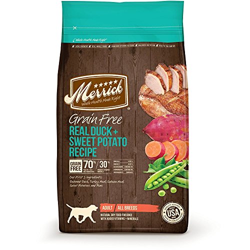 Merrick Grain Free Dry Dog Food Recipes, Duck, 12 Pound