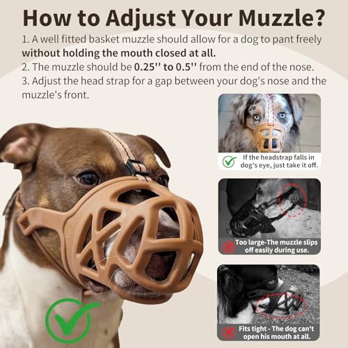 Image of Mayerzon Basket Dog Muzzle for Large Medium Small Dogs German Shepherd