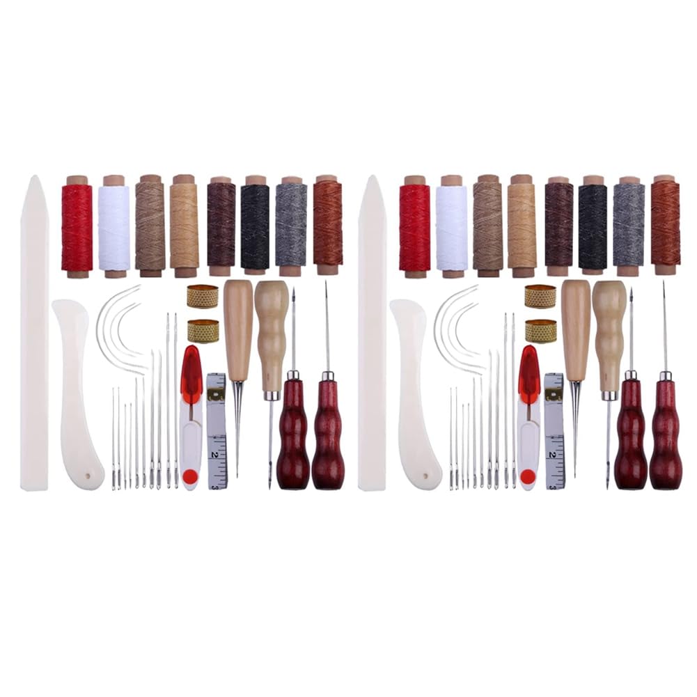 Hndhbfgrt 2X Book Binding Kit,Bookbinding Kits for Beginners,Book Making Kit Bookbinding Supplies,Hand Bookbinding Tools