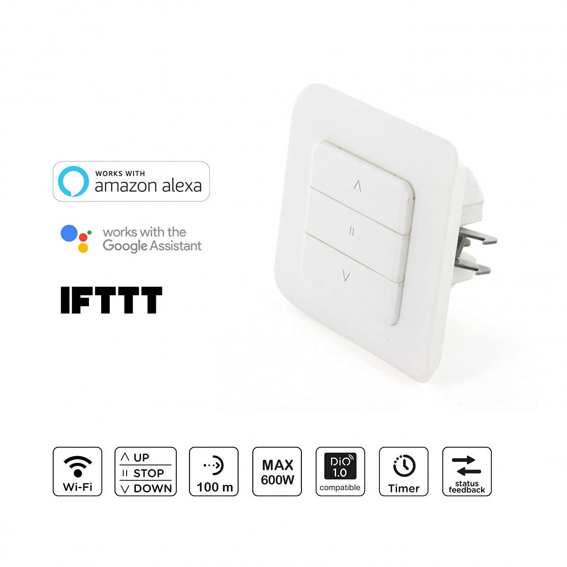 Lote de 2 REV-SHUTTER - Interruptor de Persiana WIFI y 433MHz