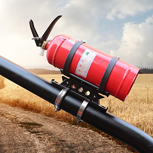 West-xingzhe Fire Extinguisher Mount Kit,Adjustable Roll Bar Fire Extinguisher Mount Holder for Jeep Wrangler TJ JK JKU JL UTV Polaris RZR Ranger Camper Van, Aluminum