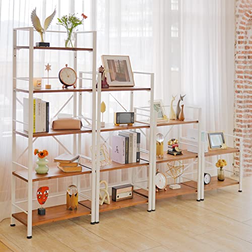 Crofy 3 Tier White Bookshelf, Real Wood Bookshelf Simply Assembled In 10 Minutes, Metal Book Shelf For Storage, Bookcase For Office Organization And Storage, 12.6 D X 23.62 W X 36.61 H Inches #TOP6