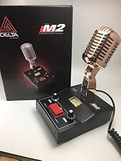Gold Delta M2 Amplified Dynamic Power Base Microphone 4 pin Cobra CB HAM MIC