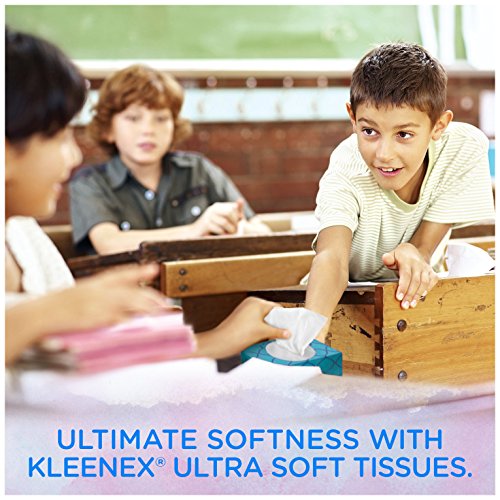 Kleenex Ultra Soft & Strong Facial Tissues, 120 Tissues per Flat Box, 3 Pack - Image 3