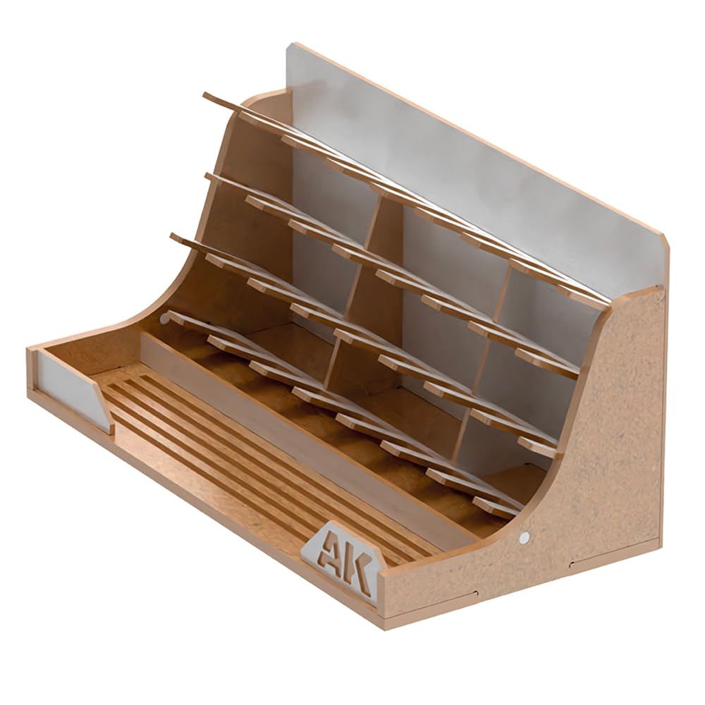 AK Interactive 30x 35ml Paint Jars Modular Workbench Organizer