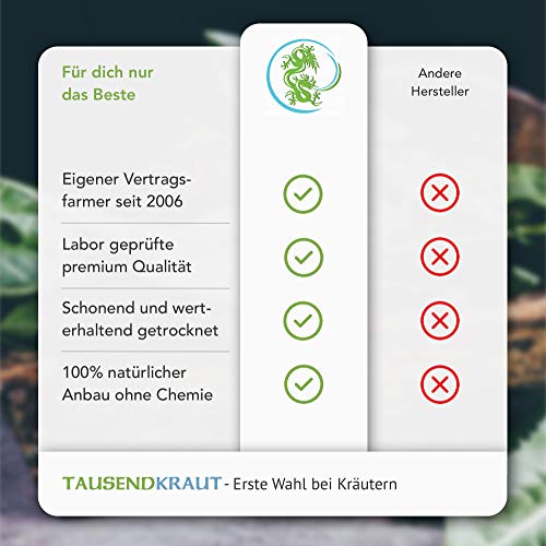 Tausendkraut Premium Jiaogulan - 100 g - verse oogst 2021 - onsterfelijkheidskruid - duurzame wilde groei teelt - hoge… - Afbeelding 5