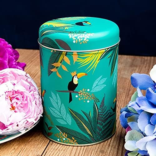 Sara Miller Set of 3 Round Storage Caddies - Parrot, Giraffe and Toucan