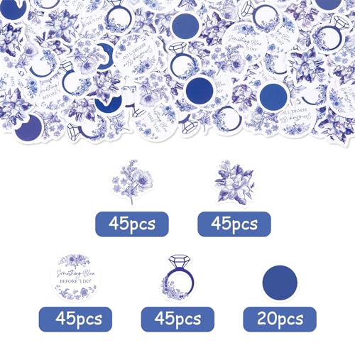 Confettis Something Blue mariage et EVJF pour décoration de table