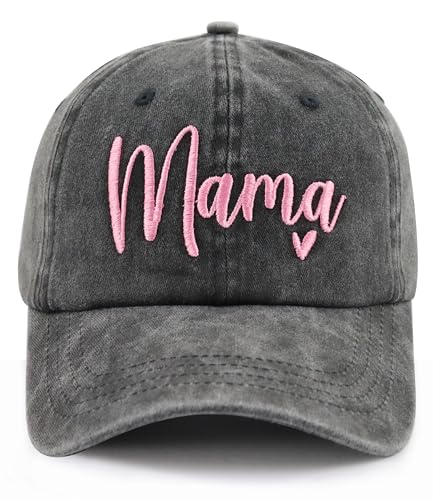Mama and Mini Hats, Adjustable Cotton Embroidered Parent-Child Baseball Caps, Set of 2 Matching Mom and Daughter Hats2