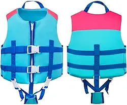 Crianças colete salva-vidas neoprene nadar trainer colete salva-vidas de passeio rápido conforto para aprender a nadar para esportes aquáticos