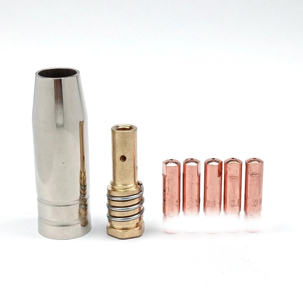 3 metri 14AK MIG pistola torcia di saldatura rivestimento in acciaio piombo Stinger 15AK ugello diffusore di gas M6 25 punta di contatto saldatrice parte macchina(0.8 mm)