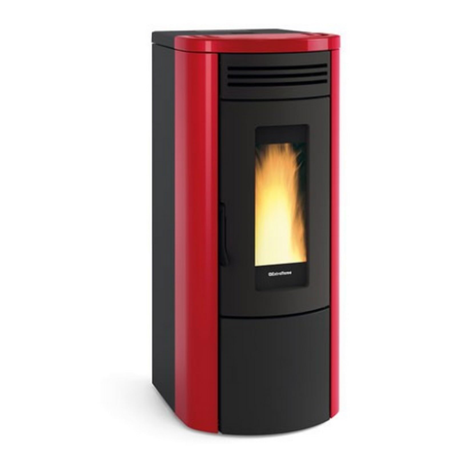 STUFA PELLET NORDICA KW 18,7 COSTANZA IDRO BORDEAUX 487m³