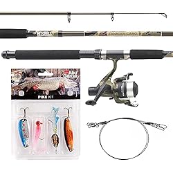 Caña Rock Fishing Mitchell Tanager Camouflage - Juego de caña de Pescar telescópica con Carrete y sedal para Pesca de Trucha y Perca